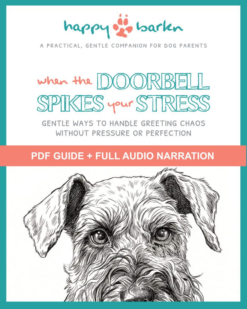 Happy Barkn When the Doorbell Spikes Your Stress Guide Cover
