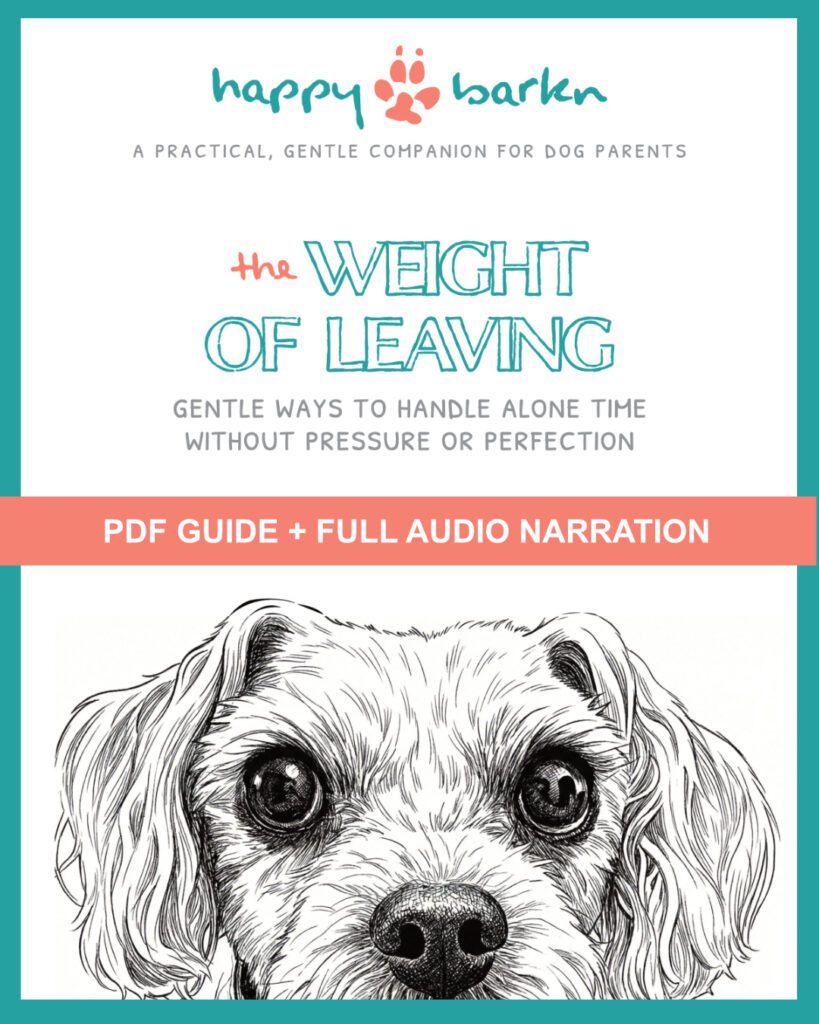 Happy Barkn The Weight of Leaving Guide Cover
